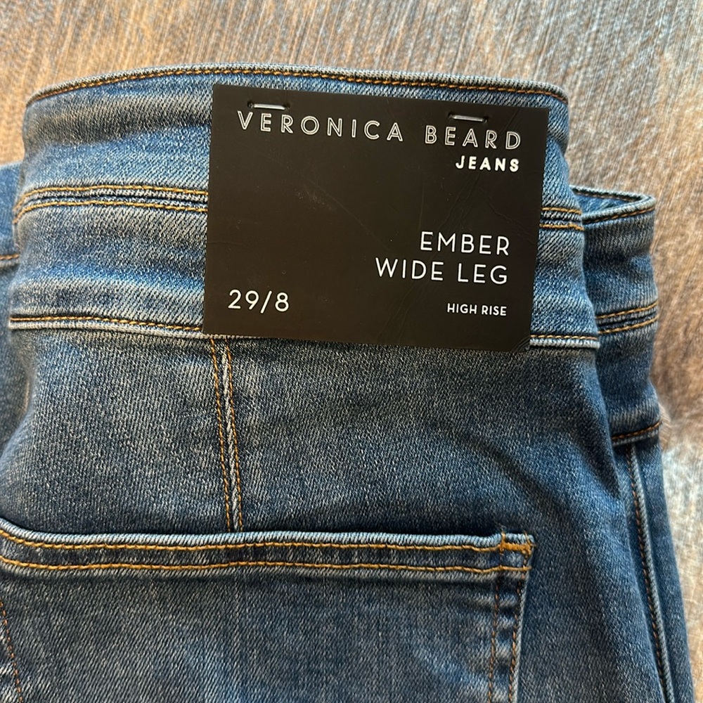 Veronica beard ember wide leg jean